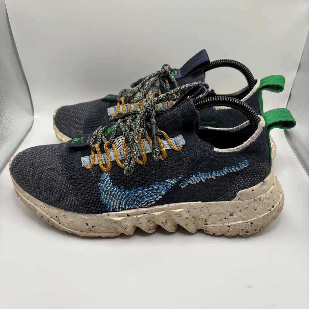 Nike Space Hippie 001 Blue Green‎ Casual Shoes Men's Size 8 DJ3056-400